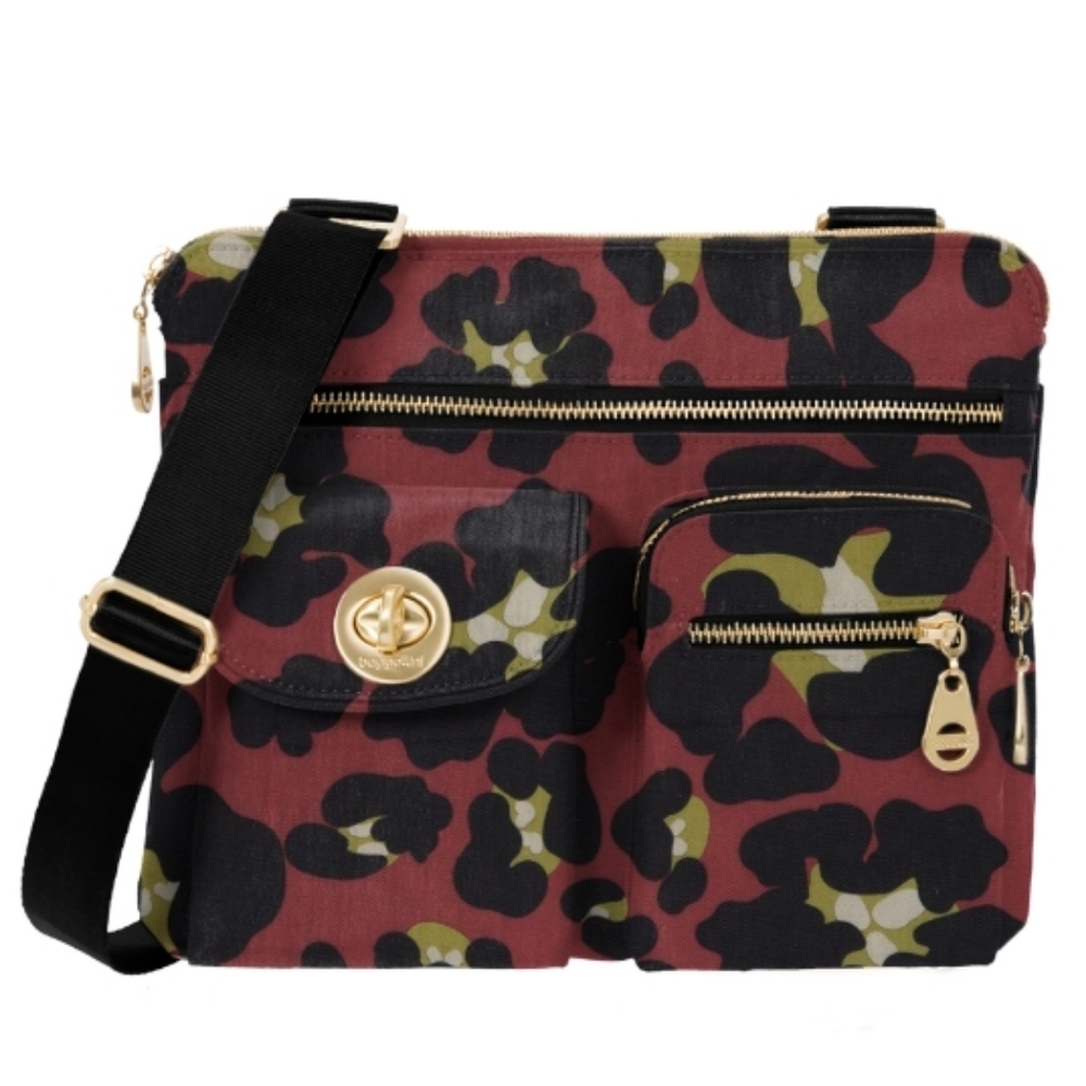 Baggallini (Size M) Multicolored Animal "Scarlett Cheetah Sydney" Crossbody Bag
